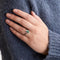Bague 53 Bague "Noy" motifs floraux en or blanc 18 carats et diamants 58 Facettes BO/230064