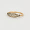 Bague 53.5 Bague or jaune et gris, diamants 58 Facettes DV2647-2