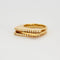 Bague 52 Bague moderniste en or jaune et diamants 58 Facettes DV0090-3