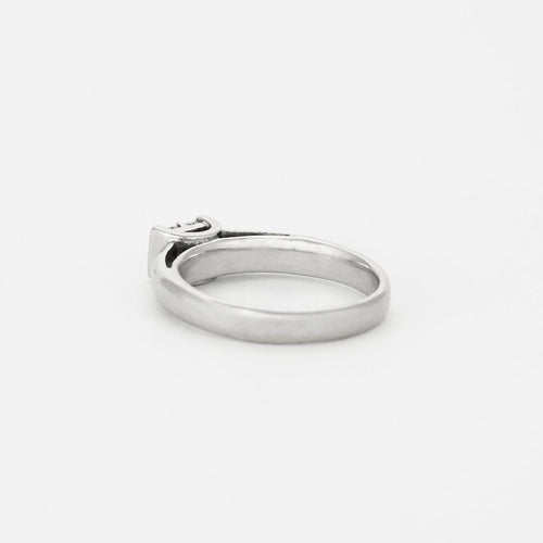 Bague 50.5 Solitaire - Diamant et or gris 58 Facettes DV2647-1