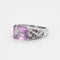 Bague 55 Mauboussin - Ma princesse d'amour - or gris et améthystes 58 Facettes DV0599-2