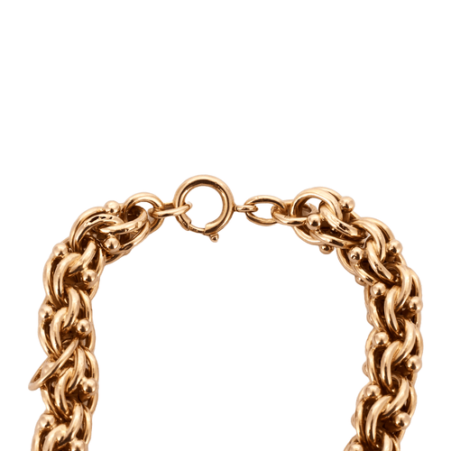Collier Collier maille royale ras de cou en or jaune 18 carats 58 Facettes BO/230101