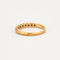 Bague 56 Alliance demi-tour or jaune et diamants 58 Facettes DV0599-1