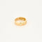 Bague 49 Bague bandeau cœurs en or jaune 18 carats sertie de diamants 58 Facettes 1