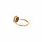 Bague 57 Bague octogonale sertie d’une pierre fuchsia en or jaune 18 carats 58 Facettes BO/230127