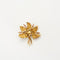 Broche Broche motif feuille de chêne en or jaune sertie de rubis 58 Facettes LF2