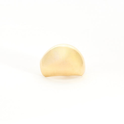 Boucles d'oreilles Paire de clips d'oreilles en or jaune à motif convexe 58 Facettes LF7