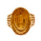 Bague 57 Bague or jaune et citrine 58 Facettes DV0730-3