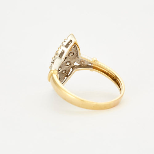 Bague 56 Bague marquise avec diamants 58 Facettes DV0608-2