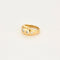 Bague 52 Bague jonc en or jaune 18 carats avec 5 diamants 58 Facettes