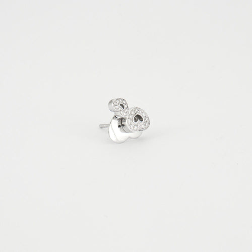 Boucles d'oreilles Pasquale Bruni - Boucles d'oreilles double cœurs diamants 58 Facettes P9L8