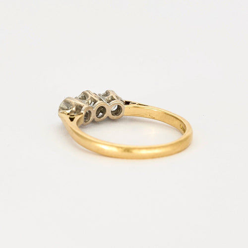 Bague 51 Bague en or jaune et diamants 58 Facettes DV5653-3-51-2