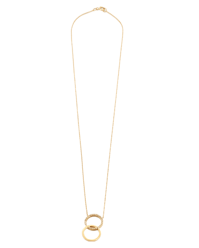 Collier Collier pendentif « Ring » en or jaune 18k et diamants 58 Facettes BO/150026
