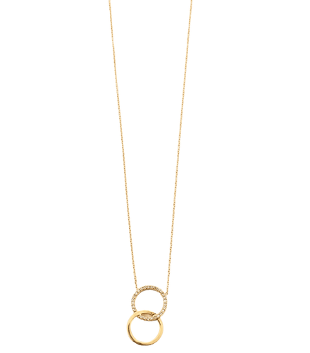 Collier Collier pendentif « Ring » en or jaune 18k et diamants 58 Facettes BO/150026