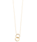 Collier Collier pendentif « Ring » en or jaune 18k et diamants 58 Facettes BO/150026