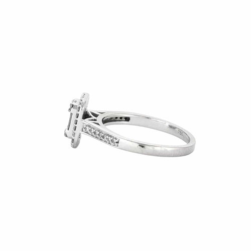 Bague 50 Bague - Bague sertie de diamants en or blanc 18k 58 Facettes BO/230043/