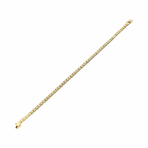 Bracelet Bracelet rivière - Bracelet serti clos en or jaune 18k et diamants 58 Facettes BO/230120