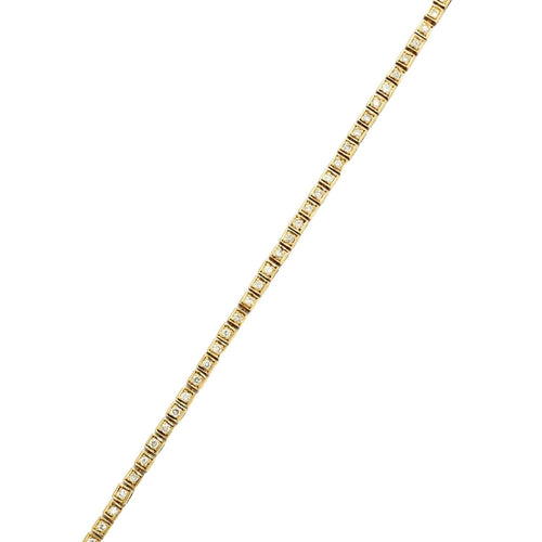 Bracelet Bracelet rivière - Bracelet serti clos en or jaune 18k et diamants 58 Facettes BO/230120