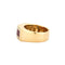 Bague 54 Bague Tank Art déco pavée de diamants en or jaune et rubis 58 Facettes BO/230060 RIV