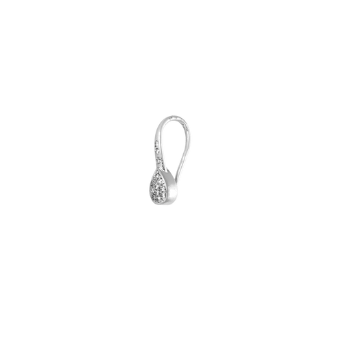 Boucles d'oreilles Boucles d’oreilles goutte pavées en or blanc 18k et diamants 58 Facettes BO/250008/