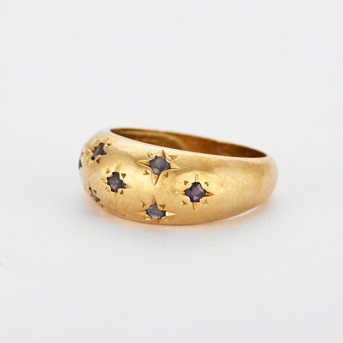Bague 46 Bague jonc - or jaune et rubis 58 Facettes DV0597-5