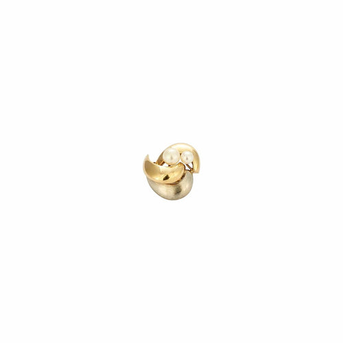 Boucles d'oreilles Boucles d'oreilles clips vintage en or jaune 18k et perles de culture 58 Facettes BO/230057/