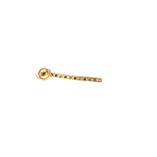 Boucles d'oreilles Boucles d'oreilles pendantes en or jaune 18k et saphirs, diamants 58 Facettes BO/250013