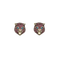 Boucles d'oreilles Gucci - Boucles d’oreilles tigre en or jaune 18k, argent et rubis 58 Facettes BO/250005