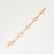 Bracelet VAN CLEEF & ARPELS - ALHAMBRA - Rare Bracelet en or jaune et cristal de roche. 58 Facettes 58FC3