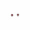 Boucles d'oreilles Puces d’oreilles entourage en or blanc et diamants, rubis 58 Facettes BO/230031 NSS