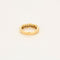 Bague 48 Demi-alliance nattée en or jaune 18 carats et diamants 58 Facettes