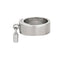Bague 49 HERMES - KELLY - Bague or gris, cadenas habillé de petits diamants 58 Facettes DV0503-1