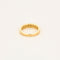 Bague 54 Demi-alliance - Bague en or jaune 18 carats et diamants 58 Facettes