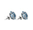 Boucles d'oreilles Boucles d'oreilles en or blanc 18 carats et diamants, aigue-marine 58 Facettes BO/230036