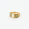 Bague 55 Elégante Bague Jarretière Or Jaune, Opale et Diamants 58 Facettes QUI05382