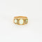 Bague 55 Elégante Bague Jarretière Or Jaune, Opale et Diamants 58 Facettes QUI05382