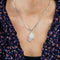 Collier Collier pendentif pavé de diamants en or blanc 18 carats 58 Facettes BO/230045 RIV