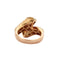 Bague 54 Bague "Galon" en or jaune 18 carats, nacre et diamants 58 Facettes BO/230066