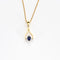 Collier Collier en or jaune mobile avec saphirs et diamants 58 Facettes DV12218-3