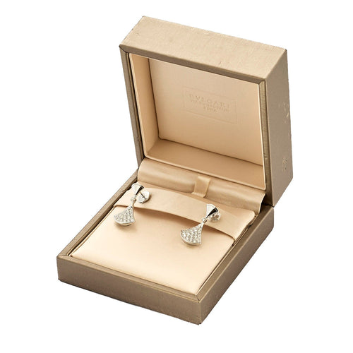 Boucles d'oreilles BULGARI -   DIVAS’ DREAM - Boucles d'oreilles en or gris et diamants 58 Facettes DV12218-1