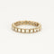 Bague 54 Alliance américaine or gris 22 diamants 58 Facettes GU24