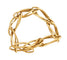 Bague 54 Bague chaîne souple en or jaune 750 58 Facettes BO/230122