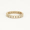 Bague 54 Alliance américaine or gris 22 diamants 58 Facettes GU24
