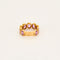 Bague 51 Bague en or jaune 18 carats sertie de saphirs roses 58 Facettes 1