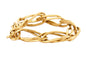 Bague 54 Bague chaîne souple en or jaune 750 58 Facettes BO/230122