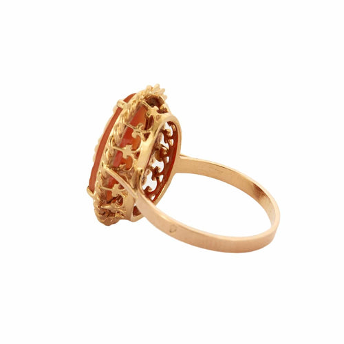 Bague 55 Bague camée sur coquillage en or jaune 58 Facettes BO/230074