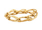 Bague 54 Bague chaîne souple en or jaune 750 58 Facettes BO/230122