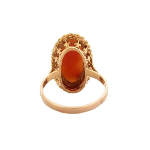 Bague 55 Bague camée sur coquillage en or jaune 58 Facettes BO/230074