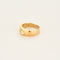 Bague 54 Bague jonc en or jaune 18 carats avec diamant ovale 0,40 ct 58 Facettes