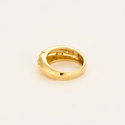 Bague 53 Bague jonc constellation en or jaune 18 carats et diamants 58 Facettes